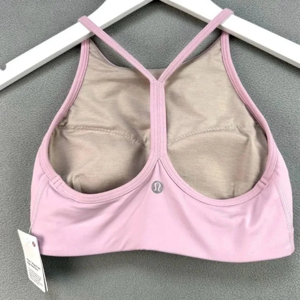 Lululemon Athletica Light Pink Strappy‎ Sports Bra Size 2